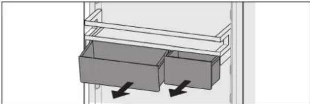 LIEBHERR IRBbi 4171 Peak BioFresh - Μετακίνηση / αφαίρεση θηκών πόρτας - 2