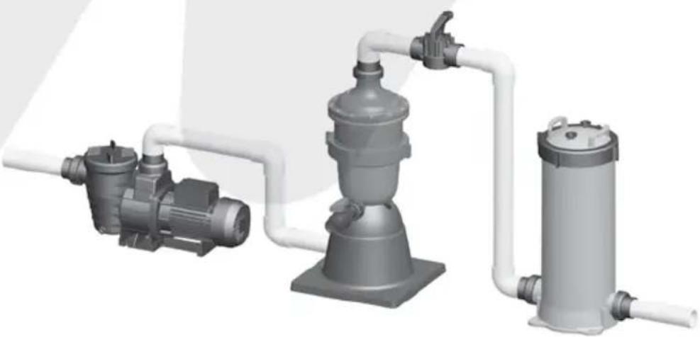 Waterco MultiCyclone MC12 - Optional Mounting Stand - 1