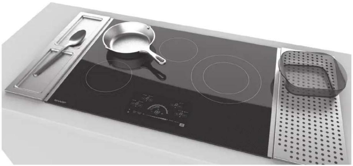 SHARP SCR3042FB - RADIANT COOKTOP WORKSTATION - 1
