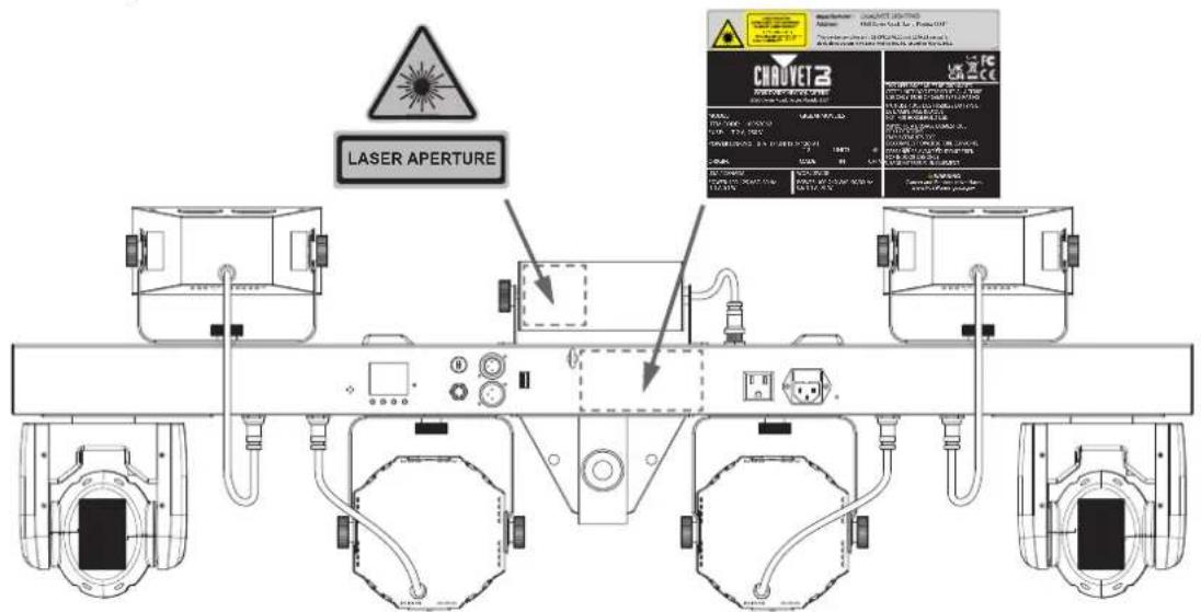 Chauvet GigBAR Move ILS - Reproduction d'étiquettes de sécurité laser - 1