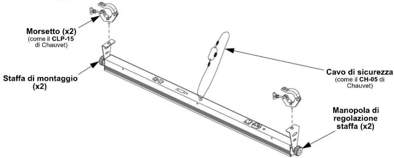Chauvet SlimSTRIP UV-18 IRC - Schema di montaggio - 1