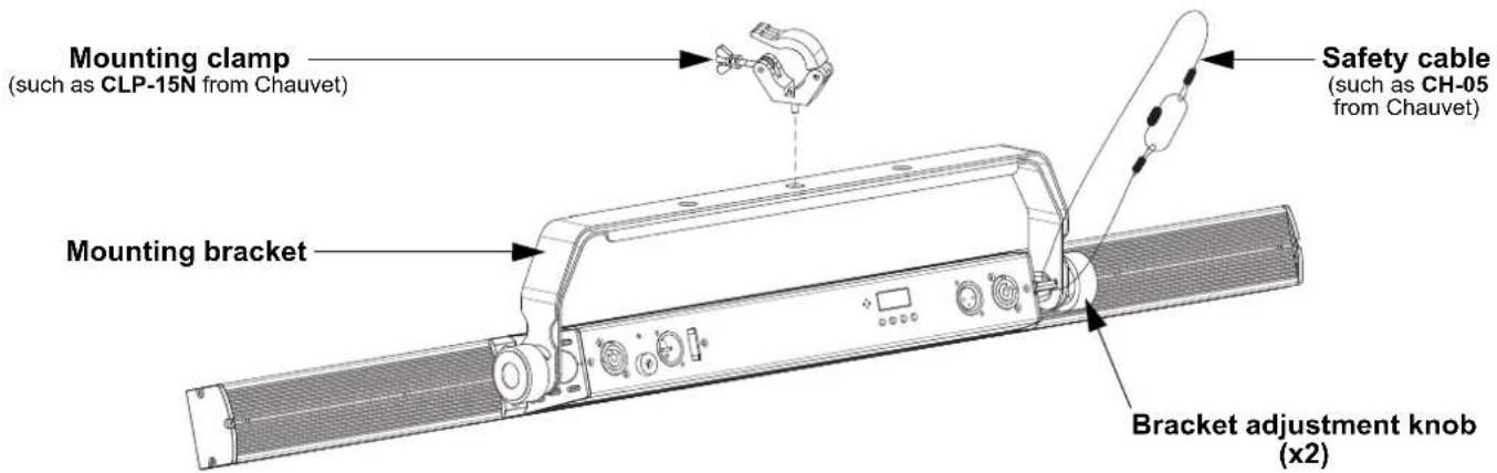 Chauvet COLORband Pix ILS - Mounting Diagram - 1