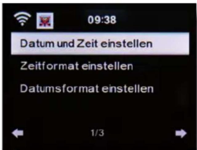 Imperial DABMAN i600 - Datum & Zeit - 1