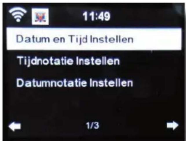 Imperial DABMAN i600 - Datum & hijd - 1