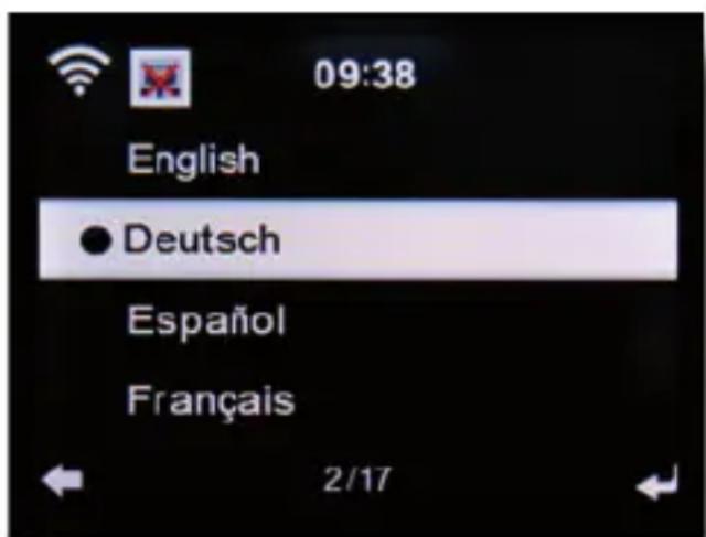 Imperial DABMAN i600 - Sprache - 1