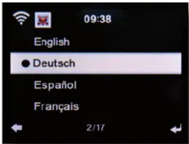 Imperial DABMAN i600 - Language - 1