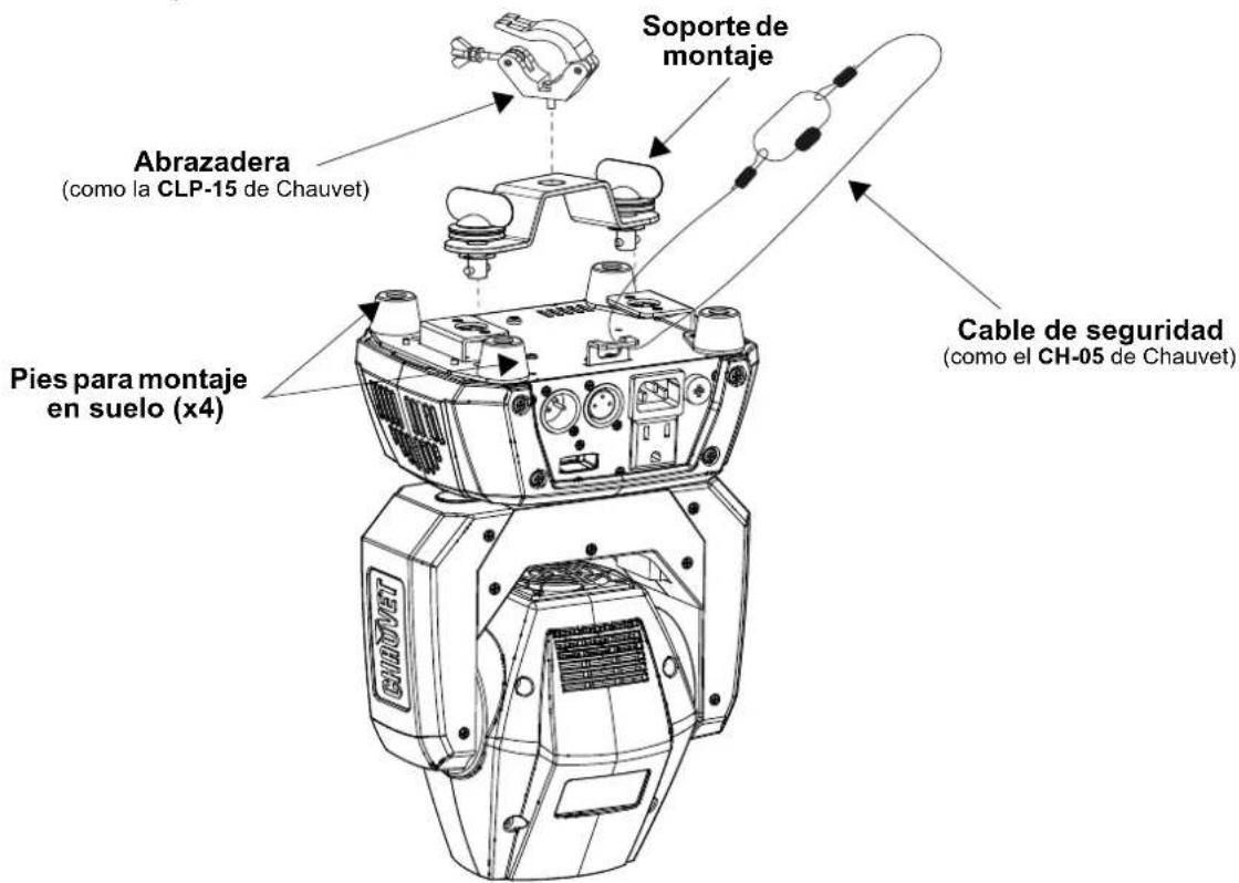 Chauvet Intimidator Spot 160 ILS - Diagrama de montaje - 1