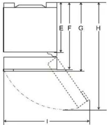 LG GBP62MCTBC - Dimensiones y separaciones - 3