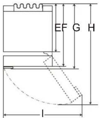 LG GBP62MCTBC - Abmessungen und Abstände - 2