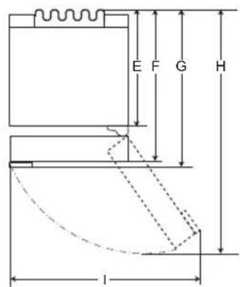 LG GBP62MCTBC - Dimensioner och marginaler - 2