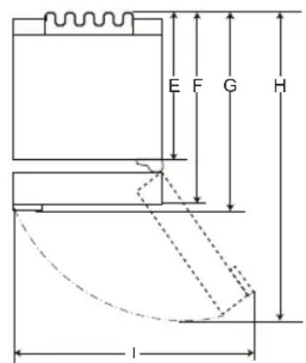 LG GBP62MCTBC - Dimenzije in razdalje - 2