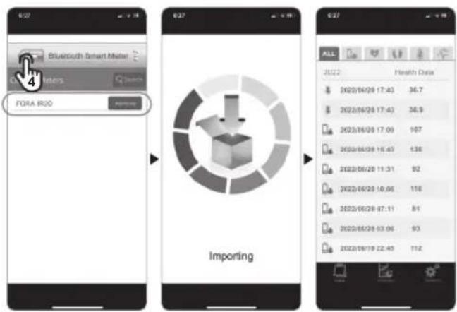Bluesouth Smart Master FORA R20 Importing ALL 2022 Health Data 2022/04/08 17:43 36.7 2022/06/28 17:43 36.9 2022/06/08 17:09 107 2022/06/08 15:43 136 2022/06/28 11:31 92 2022/06/28 10:06 118 2022/06/28 07:11 81 2022/06/08 03:06 93 2022/06/19 22:45 112