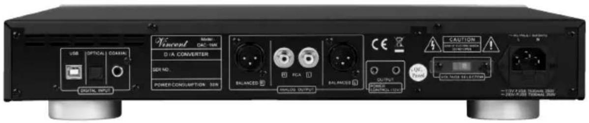 VINCENT DAC-1 MK - CONSIGNES DE SECURITE - 1