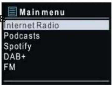 Soundmaster ICD5000 - MENU GŁÓWNE - 1