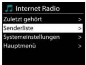 Soundmaster ICD5000 - - Senderliste - 1