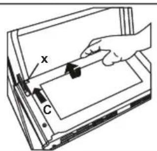 SHARP K-60DX19BM0-EU - Rimozione del vetro interno - 3