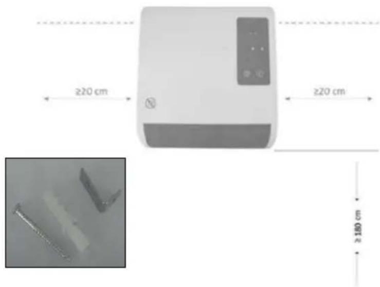 SHX SHX71BHL2000W - Montaggio a parete! Attenzione! - 1