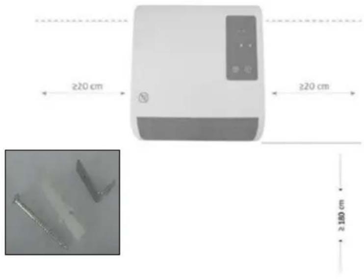 SHX SHX71BHL2000W - Obligatory wall mounting. Attention! - 1