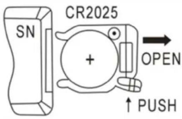 SHX SHX501HEAT2023 - Insertion / remplacement des piles de la télécommande - 2