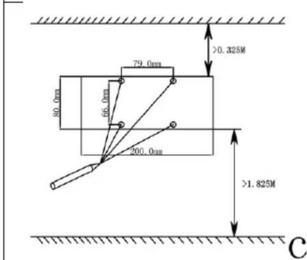 SHX SHX70HS1200 - Drill holes and mount: - 4