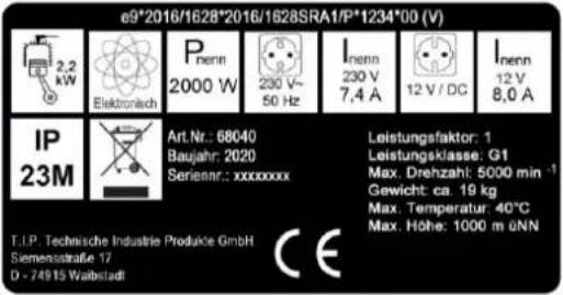 CrossTools CPG 2000 INV - Safety information - 19
