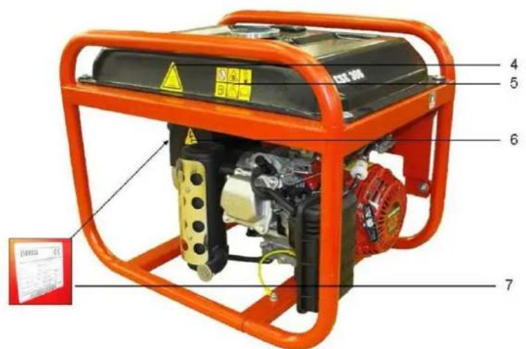 Endress ESE 506 DHS-GT - Ετικέτες πάνω στη γεννήτρια - 2