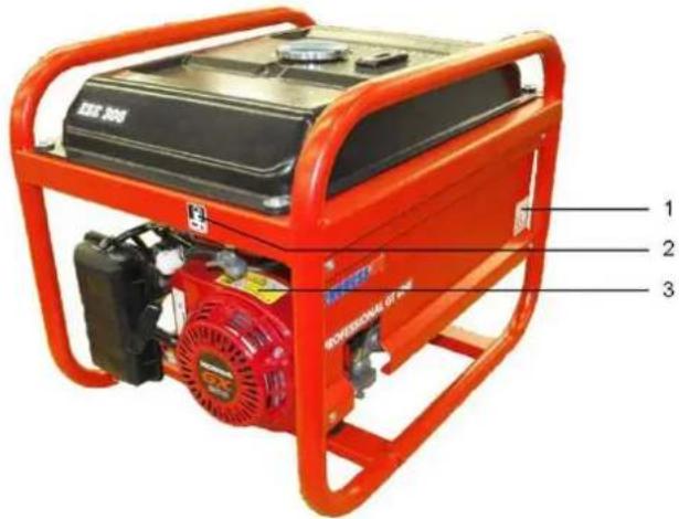 Endress ESE 506 DHS-GT - Обозначения на генераторе - 1
