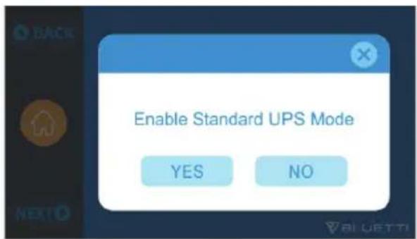 BLUETTI EP500Pro - Mode « Standard UPS » (ASI standard) - 1