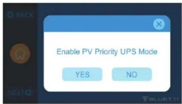 BLUETTI EP500Pro - Mode « PV Priority UPS » (ASI priorité PV) - 1