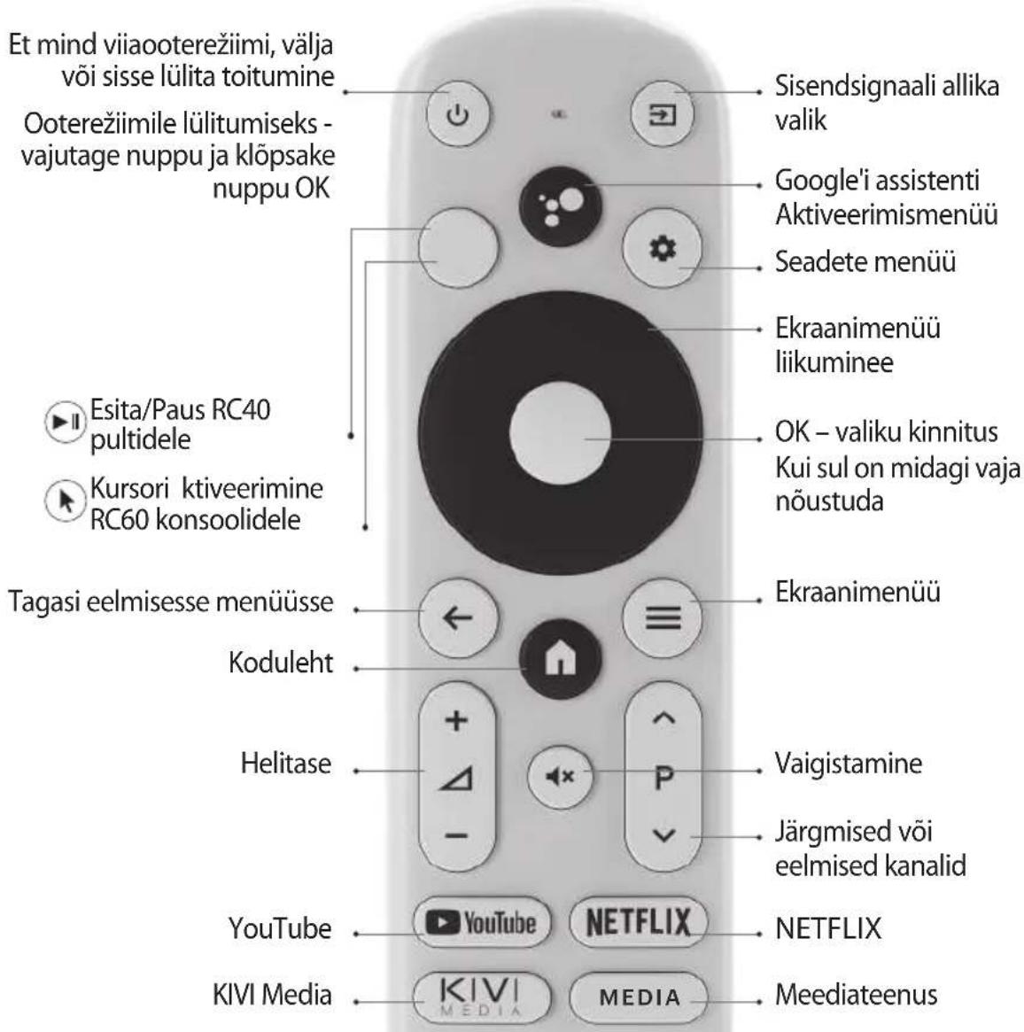 Kivi 55U750NB - KAUGJUHT (RC40)/POINTER (RC60) - 1