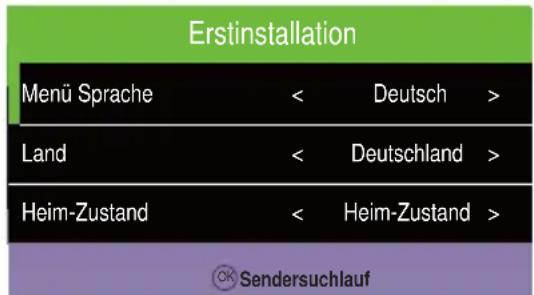 Caratec Vision CAV220B - Erstinstallation bei Empfang über DVB-C/DVB-T - 1