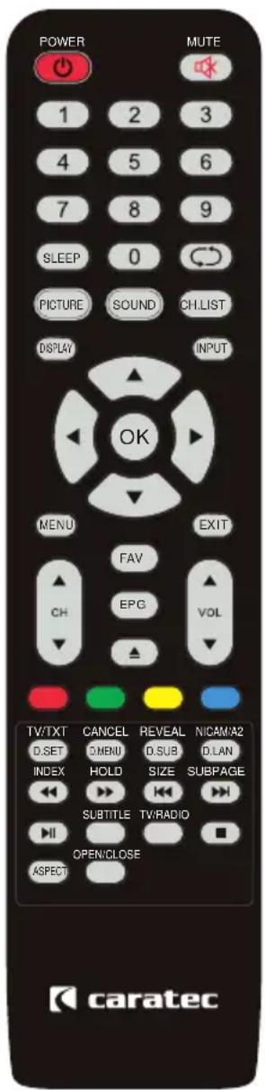Caratec Vision CAV240P-D - Placer les piles dans la télécommande - 1