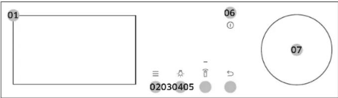 SAMSUNG NV7B6675CDN - Tableau de commande - 1