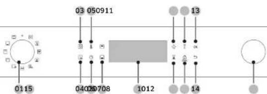 SAMSUNG NV7B4550VAB - Bedieningspaneel - 1