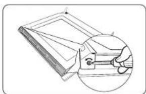 SAMSUNG NV7B4550VAB - Door glass - 1