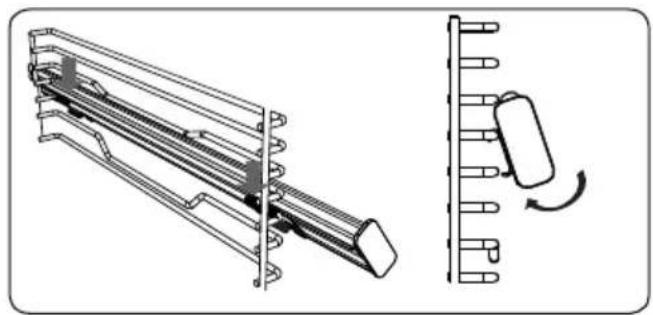 SHARP K-60DX19IM0-EU - Telescopic rails - 2