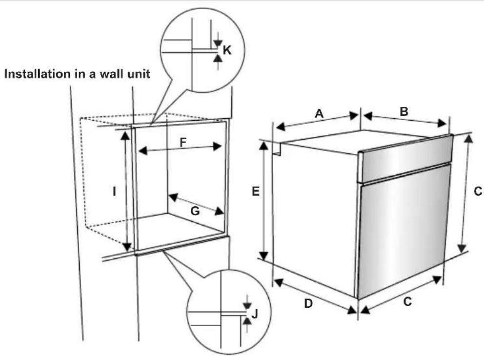 SHARP K-60DX19AM0-EU - INSTALLATION OF THE OVEN - 2