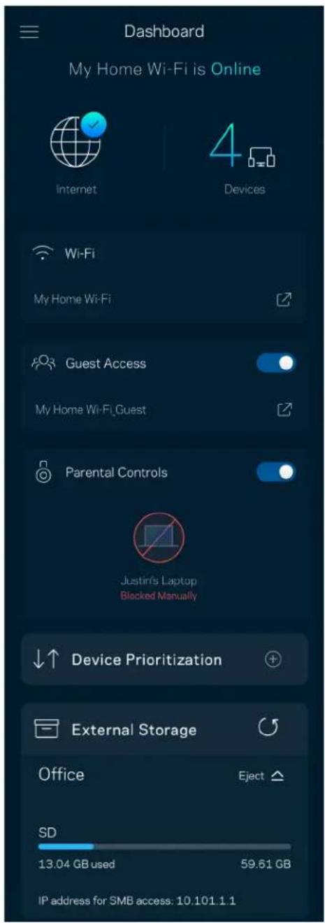 LINKSYS Atlas 6 - Панель мониторинга - 1