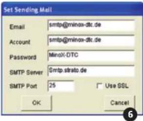 MINOX DTC 1100 - We suggest using the following log-in data: - 1