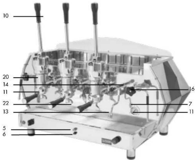 LA PAVONI Diamante E61 Manual 2 Groups - - MODELL DIAMANTE L - 1