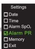 Rossmax SA300 - Alarm Pulse Rate Setup - 4