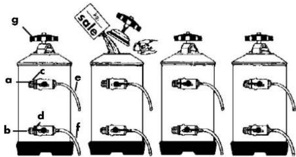 LA PAVONI Diamante E61 Manual 3 Groups - - USE OF THE SOFTENER - 1