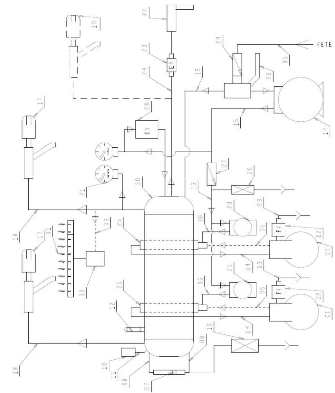 LA PAVONI Diamante Lever 2 Groups - 18-ENTSORGUNG DER MASCHINE - 11