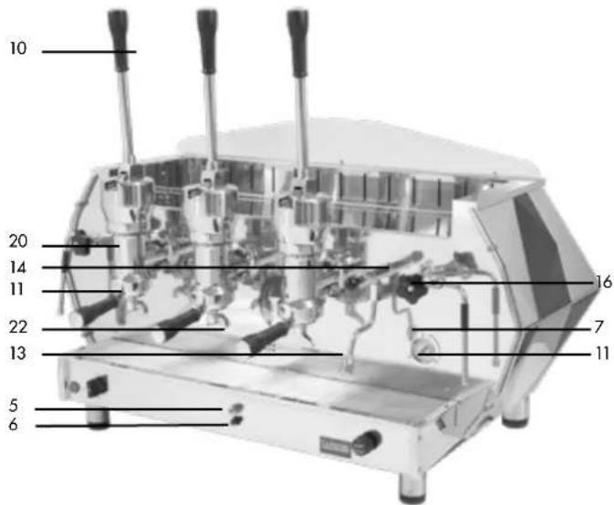LA PAVONI Diamante Lever 2 Groups - - DIAMANTE L MODEL - 1