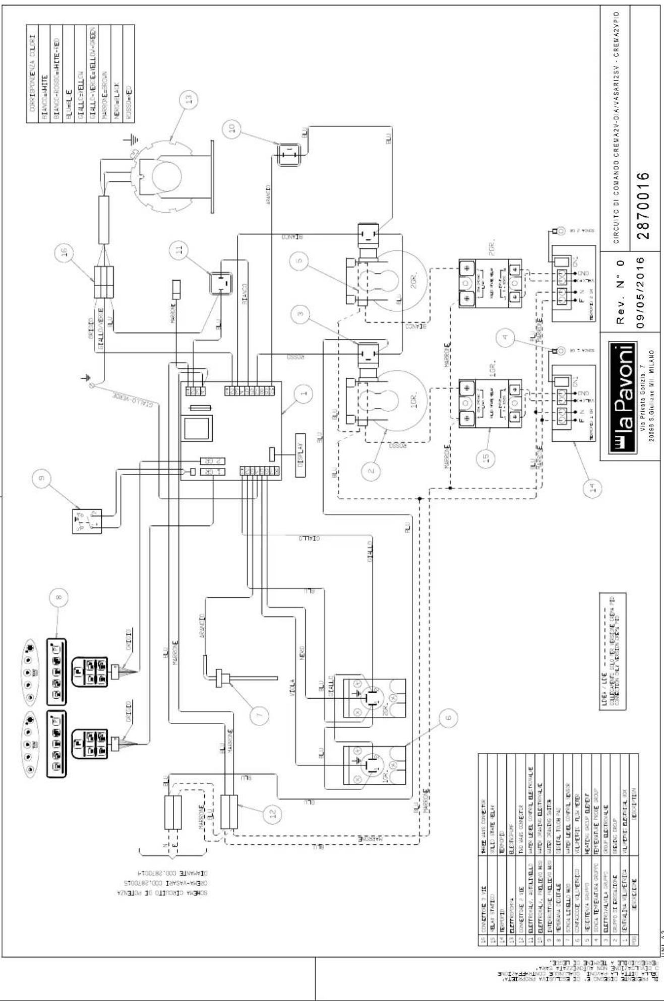 LA PAVONI Diamante Lever 2 Groups - 18-ENTSORGUNG DER MASCHINE - 5