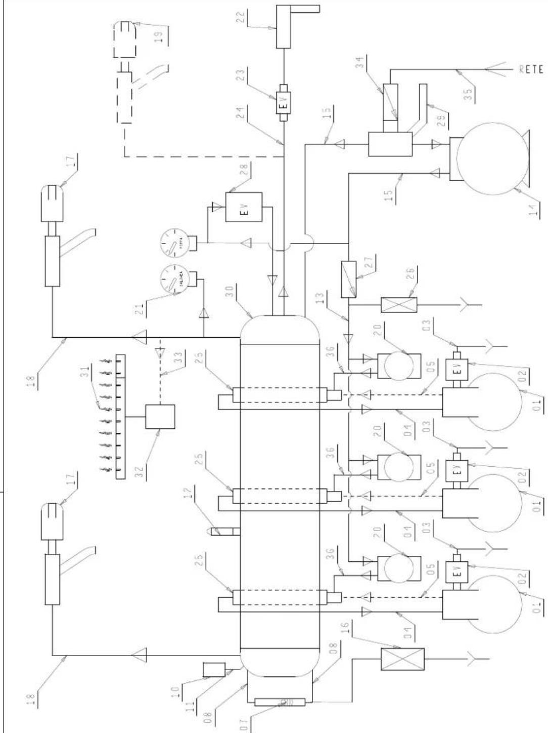 LA PAVONI Diamante Lever 2 Groups - 18-ENTSORGUNG DER MASCHINE - 12
