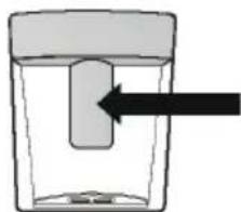 CANDY CCH1T518EW - Bevor Sie den Wasserspender zum ersten Mal in Betrieb nehmen, sollten Sie den Wassertank aus dem Kühlschrank herausnehmen und reinigen. - 4