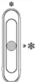 CANDY CCH1T518EW - Temperaturinnstilling av fryseseksjonen - 5