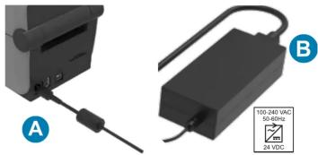 ZEBRA ZD411t - Connect Power - 1