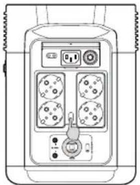 ECOFLOW DELTA 2 P - Port de sortie CA - 1